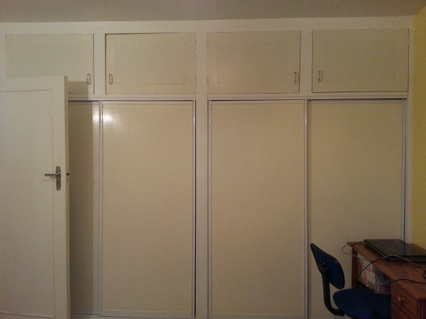 yellow wardrobe doors